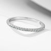 Wholesale S925 Sterling Silver Geometric Ice Flower Cut Zircon Set Ring For Women