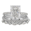 Wholesale S925 Sterling Silver Geometric Ice Flower Cut Zircon Set Ring For Women