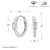 Wholesale S925 Sterling Silver Geometric Inlaid Cubic Zircon Electroplated Light Luxury Women's Earrings