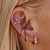 Wholesale S925 Sterling Silver Geometric Inlaid Zircon Star Earrings For Women