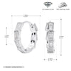 Wholesale S925 Sterling Silver Geometric Inlaid Zirconium Electroplated Light Luxury Style Earrings For Women