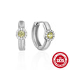 Wholesale S925 Sterling Silver Geometric Irregular Earrings With Zircon Inlay And Electroplating For Women