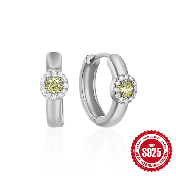 Wholesale S925 Sterling Silver Geometric Irregular Earrings With Zircon Inlay And Electroplating For Women
