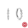 Wholesale S925 Sterling Silver Geometric Irregular Earrings With Zircon Inlay And Electroplating For Women