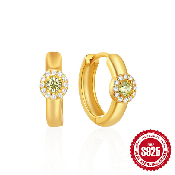 Wholesale S925 Sterling Silver Geometric Irregular Earrings With Zircon Inlay And Electroplating For Women
