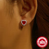 Wholesale S925 Sterling Silver Geometric Letter Stud Earrings For Women With Electroplating Retro Style