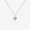 Wholesale S925 Sterling Silver Geometric Love Necklace With Zircon And Diamond Design