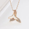 Wholesale S925 Sterling Silver Geometric Mermaid Tail Necklace For Women