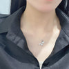 Wholesale S925 Sterling Silver Geometric Mermaid Tail Necklace For Women