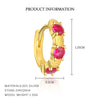 Wholesale S925 Sterling Silver Geometric Microinlaid Zircon Women's Earrings
