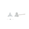 Wholesale S925 Sterling Silver Geometric Microinlay Stud Earrings For Women