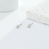 Wholesale S925 Sterling Silver Geometric Microinlay Stud Earrings For Women