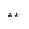 Wholesale S925 Sterling Silver Geometric Microinlay Stud Earrings For Women