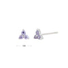 Wholesale S925 Sterling Silver Geometric Microinlay Stud Earrings For Women