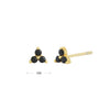 Wholesale S925 Sterling Silver Geometric Microinlay Stud Earrings For Women
