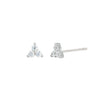 Wholesale S925 Sterling Silver Geometric Microinlay Stud Earrings For Women