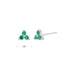 Wholesale S925 Sterling Silver Geometric Microinlay Stud Earrings For Women