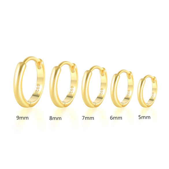 Wholesale S925 Sterling Silver Geometric Minimalist Earrings With Electroplating