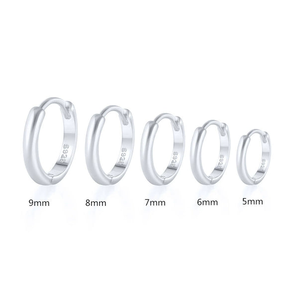 Wholesale S925 Sterling Silver Geometric Minimalist Earrings With Electroplating