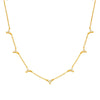 Wholesale S925 Sterling Silver Geometric Necklace With Three Zircon Micro Set And Electroplating For Women Snake Bone Chain