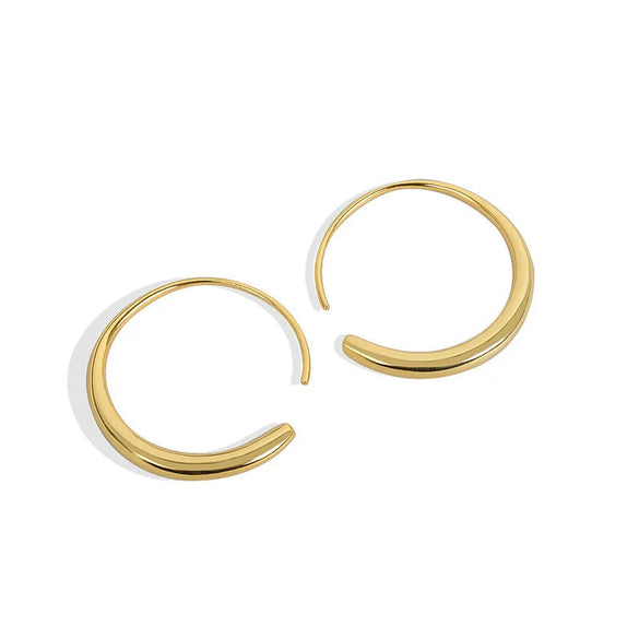 Wholesale S925 Sterling Silver Geometric Oshaped Women's Earrings