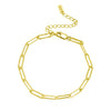 Wholesale S925 Sterling Silver Geometric Paperclip Bracelet For Women With Electroplating