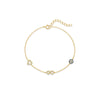 Wholesale S925 Sterling Silver Geometric Patterned Electroplated Love All Match Bracelet For Women