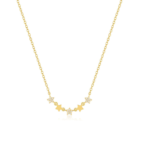 Wholesale S925 Sterling Silver Geometric Pendant Clavicle Ochain Necklace For Women With Electroplating Design