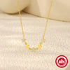 Wholesale S925 Sterling Silver Geometric Pendant Clavicle Ochain Necklace For Women With Electroplating Design