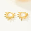 Wholesale S925 Sterling Silver Geometric Punk Pointed Ear Ring With Seiko Design