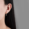 Wholesale S925 Sterling Silver Geometric Retro Light Luxury Electroplated Earrings