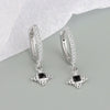 Wholesale S925 Sterling Silver Geometric Retro Light Luxury Electroplated Earrings