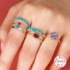 Wholesale S925 Sterling Silver Geometric Retro Simple Electroplated Women's Ring