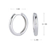 Wholesale S925 Sterling Silver Geometric Round Hoop Earrings Electroplated Unisex Vintage