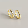 Wholesale S925 Sterling Silver Geometric Shape Earring With Ear Buckle Design And Electroplating
