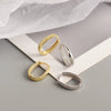 Wholesale S925 Sterling Silver Geometric Shape Earring With Ear Buckle Design And Electroplating