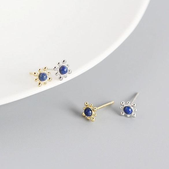 Wholesale S925 Sterling Silver Geometric Shape Electroplated Stacked Earrings