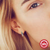 Wholesale S925 Sterling Silver Geometric Simple Style Diamond Embedded Electroplated Women's Earrings