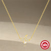 Wholesale S925 Sterling Silver Geometric Sixpoint Star Moon Opal Necklace With Zirconia Treatment And Ochain