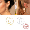 Wholesale S925 Sterling Silver Geometric Smooth Ladies Earrings