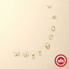 Wholesale S925 Sterling Silver Geometric Specialshaped Electroplated Noncolliding Zircon Thicksoled Flathead External Thread Piercing Earrings For Women