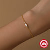 Wholesale S925 Sterling Silver Geometric Stacked Bracelet With Zircon Stitching Diamond Electroplated For Women