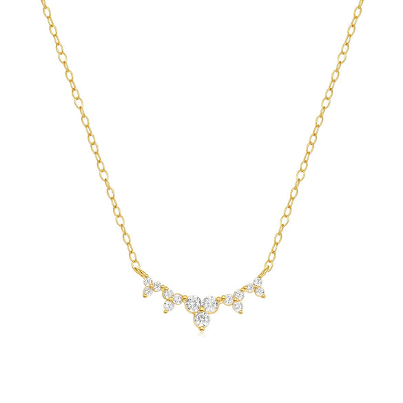 Wholesale S925 Sterling Silver Geometric Stacked Collarbone Necklace With Electroplating O Chain For Women