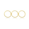 Wholesale S925 Sterling Silver Geometric Stacking Lock Food Ring With Electroplating And Real Gold Plating