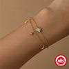 Wholesale S925 Sterling Silver Geometric Star Diamond Bracelet With Electroplating And Real Gold Plating Cold Style For Women