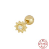 Wholesale S925 Sterling Silver Geometric Star Ear Nails For Women With Electroplating Ear Accessories