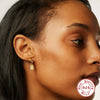 Wholesale S925 Sterling Silver Geometric Stars Square Pendant Earrings With Electroplating And Diamond Encrusted Design