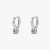 Wholesale S925 Sterling Silver Geometric Style Diamond Earrings For Women
