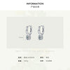 Wholesale S925 Sterling Silver Geometric Style Diamond Earrings For Women
