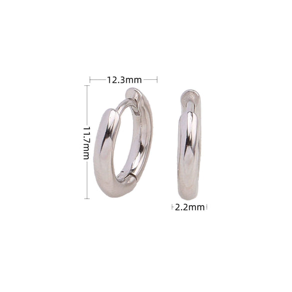 Wholesale S925 Sterling Silver Geometric Style Electroplated Earrings